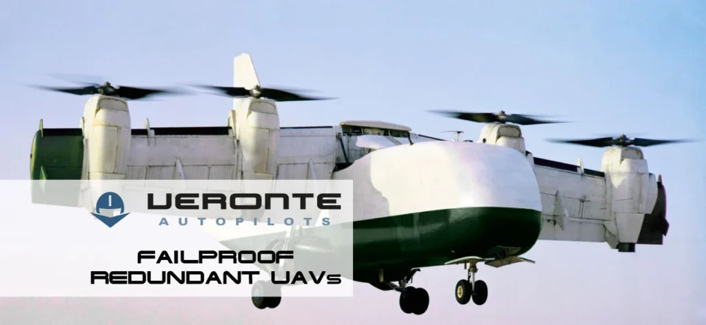 A multi-rotor UAV with redundancy features, designed for reliability and fail-safe operations by Veronte autopilots.
