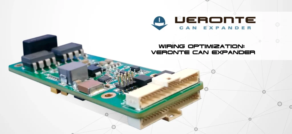 An image showing the Veronte CAN Expander circuit board, highlighting its role in wiring optimization.