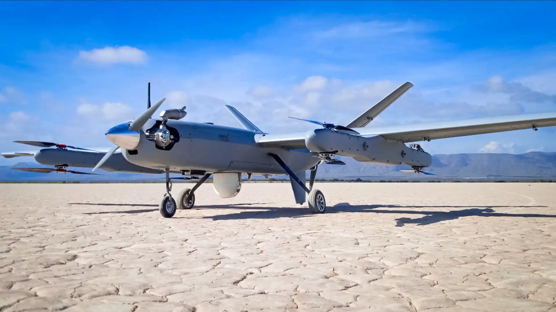 VTOL/HTOL Concepto de UAV híbrido