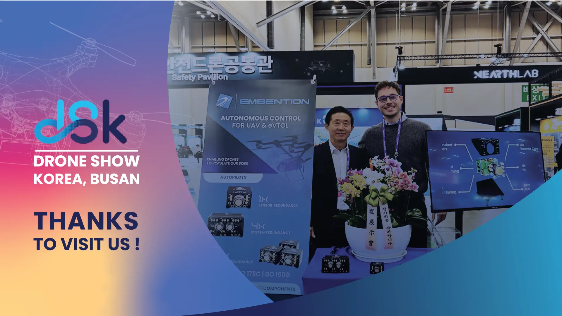 De Busan al mundo: Embention demuestra su liderazgo en la industria en Drone Show Korea 2025